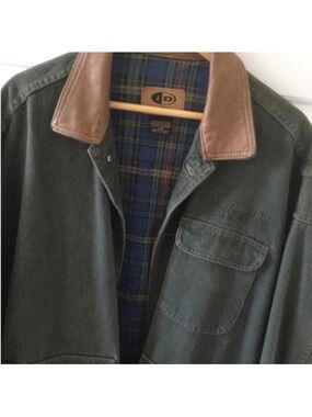 Men's Green Canvas Crew Jacket from 1999 “The Thomas Crown Affair”